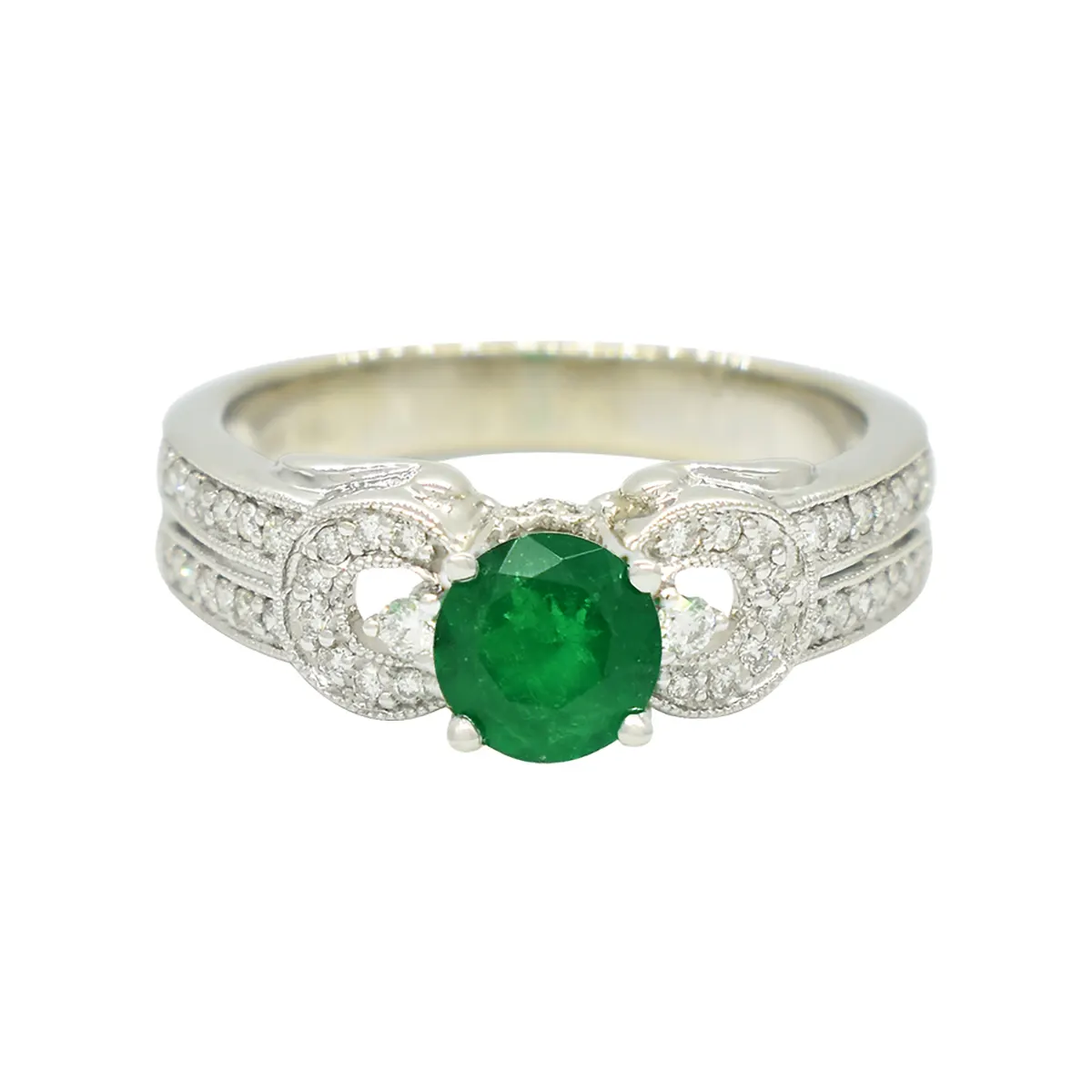 emerald-ring-in-14k-white-gold-with-44-round-diamonds-in-micro-pave-setting