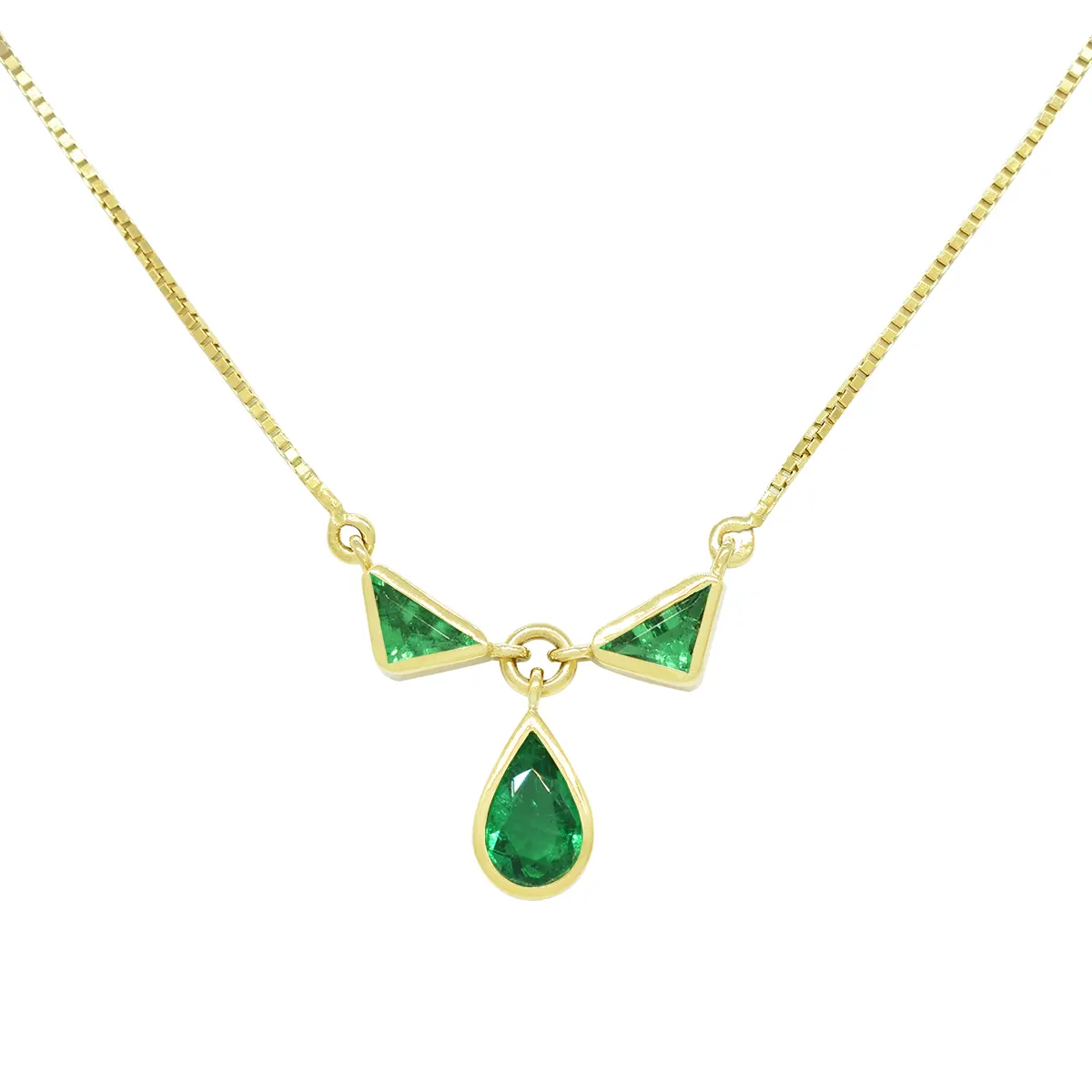 Natural emerald necklace new arrivals